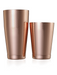 Barfly 28 oz & 18 oz Diamond Lattice Stainless Bar Cocktail Shaker Set, Copper (M37200CP)-cityfoodequipment.com
