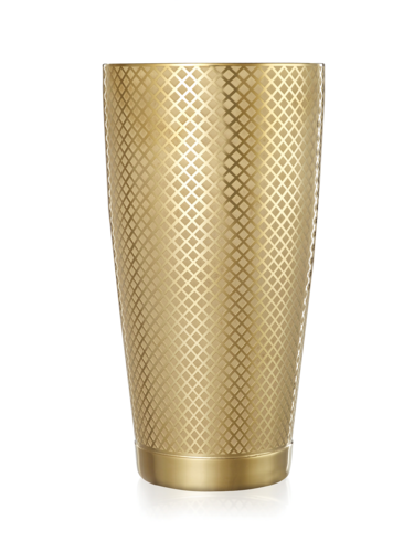 Barfly 28 oz Diamond Lattice Stainless Bar Cocktail Shaker, Gold (M37199GD)-cityfoodequipment.com