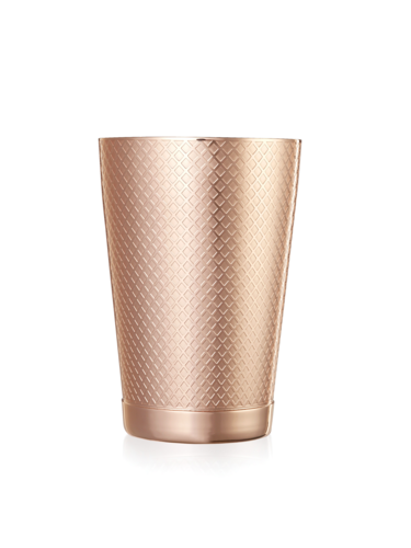 Barfly 18 oz Diamond Lattice Stainless Bar Cocktail Shaker, Copper (M37198CP)-cityfoodequipment.com