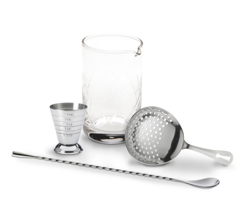 Barfly 4-Piece Cocktail Mixing Set - Stainless (M37132)-cityfoodequipment.com