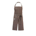 Mercer Culinary M63203BRN Full Length Bib Apron w/ (2) Pockets - 30" x 34", Cotton, Brown-cityfoodequipment.com