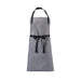 Mercer Culinary M63205GRY Full Length Bib Apron w/ (1) Pocket - 32" x 29 1/4", Cotton, Light Gray-cityfoodequipment.com