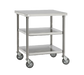 Merrychef STACK36 36" Single Oven Cart W/ Heavy-Duty Stem Casters For Single E4-cityfoodequipment.com