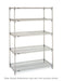 Metro 5A567C 60" NSF 5-Tier Chrome Wire Shelf Kit - Super Erecta?, 24"W, 74"H-cityfoodequipment.com