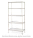 Metro 5N567BR 60" NSF 5-Tier Brite Zinc Wire Shelf Kit - Super Erecta?, 24"W, 74"H-cityfoodequipment.com