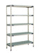 Metro 5X357GX3 48" NSF 5-Tier Polymer Shelf Kit - MetroMax? i, 18"W, 74"H-cityfoodequipment.com