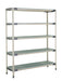 Metro 5X367GX3 60" NSF 5-Tier Polymer Shelf Kit - MetroMax? i, 18"W x 74"H-cityfoodequipment.com