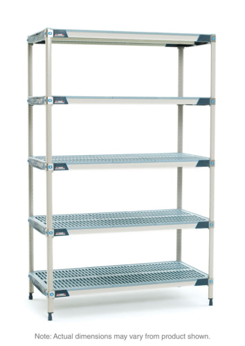 Metro 5X377GX3 72" NSF 5-Tier Polymer Shelf Kit - MetroMax? i, 18"W, 74"H-cityfoodequipment.com