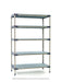 Metro 5X447G4 42" NSF 5-Tier Polymer Shelf Kit - MetroMax? 4, 21"W, 74"H-cityfoodequipment.com