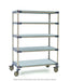 Metro 5X537PG4 36" NSF 5-Tier Polymer Shelf Kit - MetroMax? 4, Mobile, 24"W, 80"H-cityfoodequipment.com