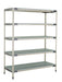 Metro 5X567GX3 60" NSF 5-Tier Polymer Shelf Kit - MetroMax? i, 24"W, 74"H-cityfoodequipment.com