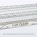 Metro 9990CL2 Super Erecta? Label Holder - 19" x 1 1/4", Clear-cityfoodequipment.com