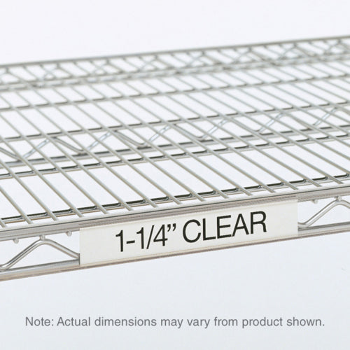 Metro 9990CL5 Super Erecta? Label Holder - 55" x 1 1/4", Clear-cityfoodequipment.com