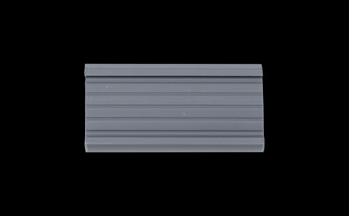Metro 9990P Super Erecta? Label Holder - 3" x 1 1/4", Snap On, Gray-cityfoodequipment.com