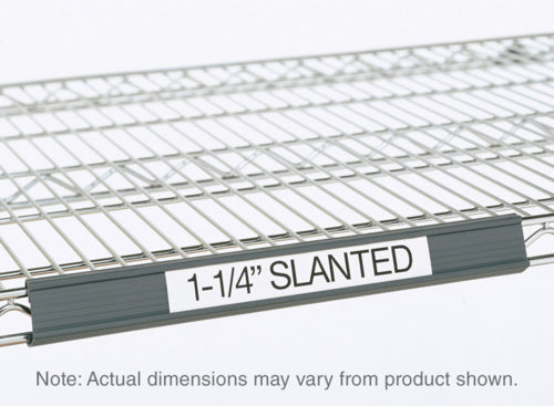 Metro 9990SL4 Super Erecta? Slanted Label Holder - 43" x 1 1/4", Gray-cityfoodequipment.com
