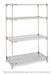 Metro A576C 72" NSF 4-Tier Chrome Wire Shelf Kit - Super Adjustable Super Erecta?, 24"W, 63"H-cityfoodequipment.com