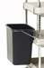Metro BCWB2D Waste Basket For BC2030-D Utility Cart - 21 1/4"W X 13 1/4"D X 27 1/2"H, Plastic, Black-cityfoodequipment.com