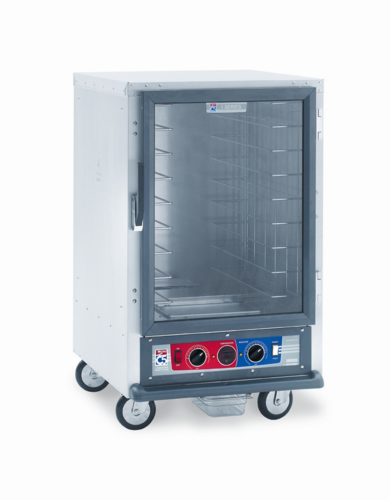 Metro C515-CFC-4 1/2 Height Non-Insulated Mobile Heated Cabinet W/ (8) Pan Capacity, 120v-cityfoodequipment.com