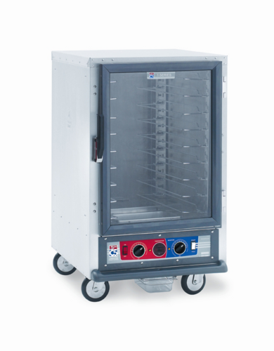 Metro C515-CFC-U 1/2 Height Non-Insulated Mobile Heated Cabinet W/ (8) Pan Capacity, 120v-cityfoodequipment.com