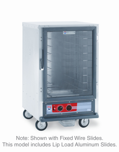 Metro C515-HFC-L 1/2 Height Non-Insulated Mobile Heated Cabinet W/ (17) Pan Capacity, 120v-cityfoodequipment.com