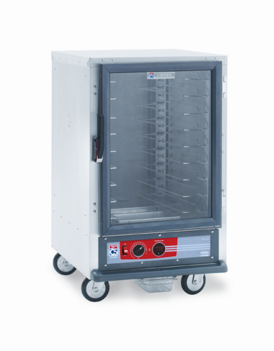 Metro C515-HFC-U 1/2 Height Non-Insulated Mobile Heated Cabinet w/ (8) Pan Capacity, 120v-cityfoodequipment.com