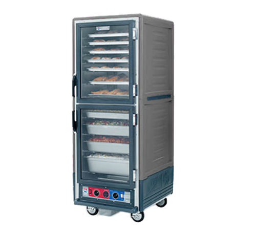 Metro C539-HLDC-U-GY Full Height Insulated Mobile Heated Cabinet W/ (18) Pan Capacity, 120v-cityfoodequipment.com
