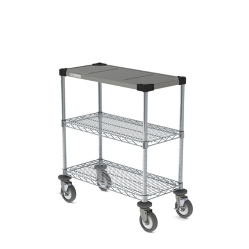 Metro CR1430DTOSC 3 Tier Drive Thru Order Staging Cart - 30"W X 14"D, Steel-cityfoodequipment.com