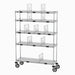Metro CR1448TGCOPS 5 Tier Mobile To-Go & Curbside Order Station - 48"W X 14"D X 69"H, Steel-cityfoodequipment.com