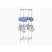 Metro CR181863-PPET 4 Shelf PPE Tree W/ (4) Glove Box Holders & (8) Sanitizer Holders, Stainless Steel-cityfoodequipment.com