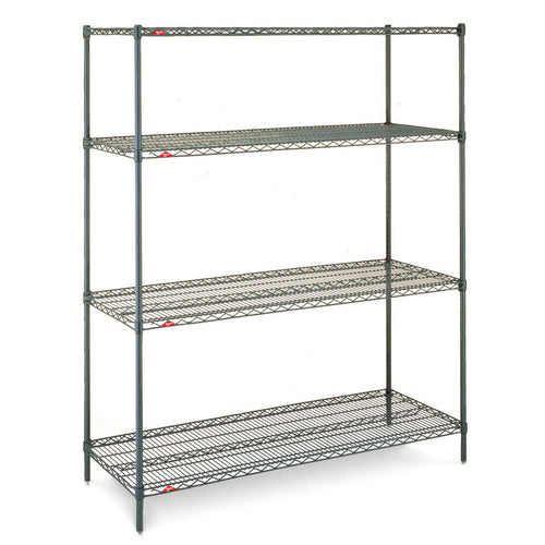 Metro EZ1848NK3-4 48" NSF 4-Tier Epoxy Coated Wire Shelf Kit - Super Erect®, 18"W, 74"H-cityfoodequipment.com