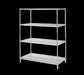 Metro EZ2460BR-4 60" NSF 4-Tier Zinc Wire Shelf Kit - Super Erecta?, 24"W, 74"H-cityfoodequipment.com