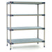 Metro MF-212474G-S-4 24" NSF 4-Tier Polymer Shelf Kit - Metromax® 4, 21"W, 74"H-cityfoodequipment.com