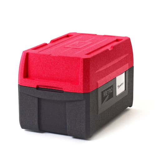 Metro ML180XL Mightylite Bigboy® Insulated Food Carrier W/ (5) Pan Capacity, Black/red-cityfoodequipment.com