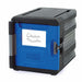 Metro ML300-BU Mightylite® Insulated Food Carrier W/ (4) Pan Capacity, Black W/ Blue Lid-cityfoodequipment.com
