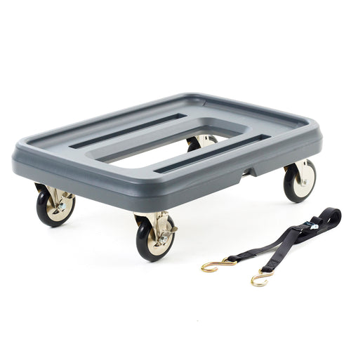 Metro MLD1 Mightylite® Pan Carrier Dolly W/ 350 Lb Capacity - Polyethylene, Gray-cityfoodequipment.com