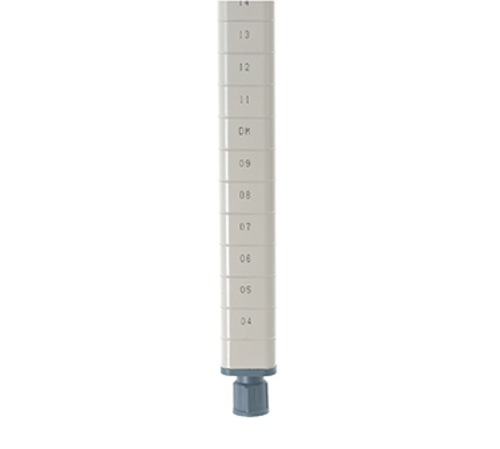Metro MQ74PE 74" Epoxy Coated Post-cityfoodequipment.com