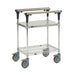 Metro MS1824-FGBR 2 Level Mobile PrepMate? MultiStation w/ Solid/Wire Shelving - 26"L x 19 2/5"W x 39 1/8"H-cityfoodequipment.com