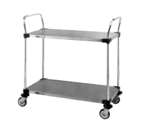 Metro MW108 2 Level Stainless Steel Utility Cart W/ 375 Lb Capacity-cityfoodequipment.com