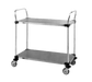 Metro MW108 2 Level Stainless Steel Utility Cart W/ 375 Lb Capacity-cityfoodequipment.com