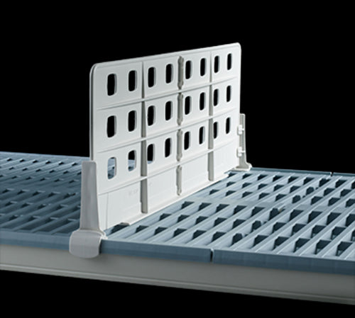 Metro MXD18-8 MetroMax i? Shelf Divider for Grid & Solid Shelves - 18" x 8", Taupe-cityfoodequipment.com