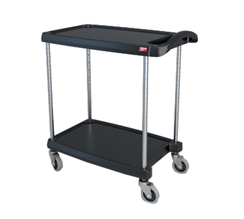 Metro MY1627-24BL 2 Level Polymer Utility Cart W/ 300 Lb Capacity, Marine Ledges-cityfoodequipment.com