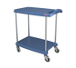 Metro MY1627-24BU 2 Level Polymer Utility Cart W/ 300 Lb Capacity, Marine Ledges-cityfoodequipment.com