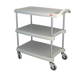 Metro MY1627-34G 3 Level Polymer Utility Cart W/ 400 Lb Capacity, Marine Ledges-cityfoodequipment.com