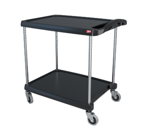 Metro MY2030-24BL 2 Level Polymer Utility Cart w/ 300 lb Capacity, Marine Ledges-cityfoodequipment.com