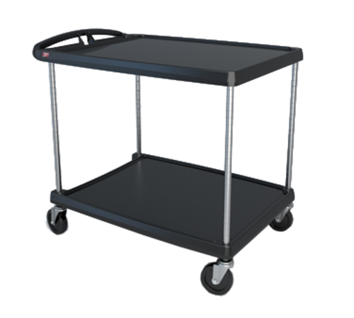 Metro MY2636-25BL 2 Level Polymer Utility Cart W/ 400 Lb Capacity, Marine Ledges-cityfoodequipment.com