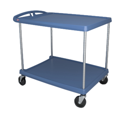 Metro MY2636-25BU 2 Level Polymer Utility Cart w/ 400 lb Capacity, Marine Ledges-cityfoodequipment.com