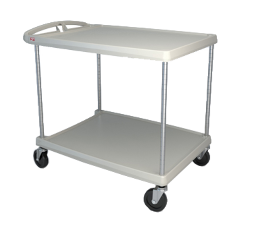 Metro MY2636-25G 2 Level Polymer Utility Cart w/ 300 lb Capacity, Marine Ledges-cityfoodequipment.com
