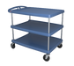 Metro MY2636-35BU 3 Level Polymer Utility Cart W/ 300 Lb Capacity, Marine Ledges-cityfoodequipment.com