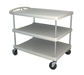 Metro MY2636-35G 3 Level Polymer Utility Cart W/ 500 Lb Capacity, Marine Ledges-cityfoodequipment.com