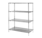 Metro N576C 72" NSF 4-Tier Chrome Wire Shelf Kit - Super Erect®, 24"W, 63"H-cityfoodequipment.com